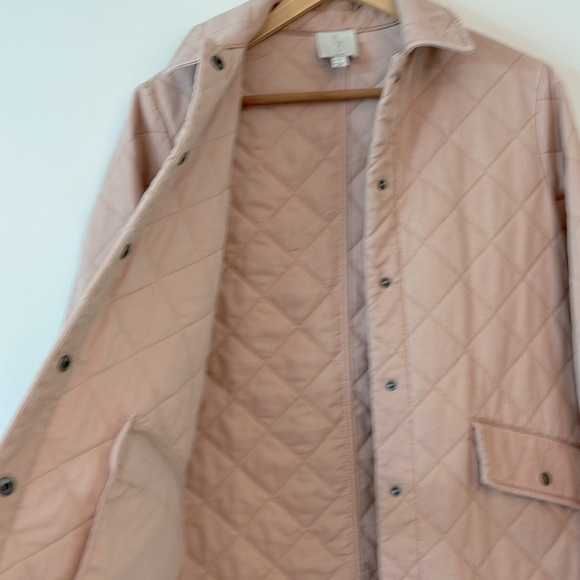 Joie Quilted Jacket Womens Small/Petite Dusty Rose Pink - Picture 3 of 8